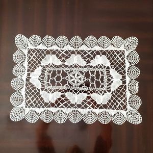 2 Crochet lace thread doilies